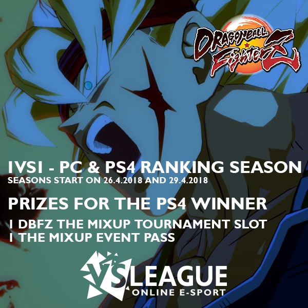 VSLeague - Online e-sport - Dragon Ball FighterZ - 1V1 PC AND PS4 LEAGUES