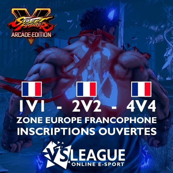 VSLeague - The French-speaking Europe zone opens on Street Fighter 5