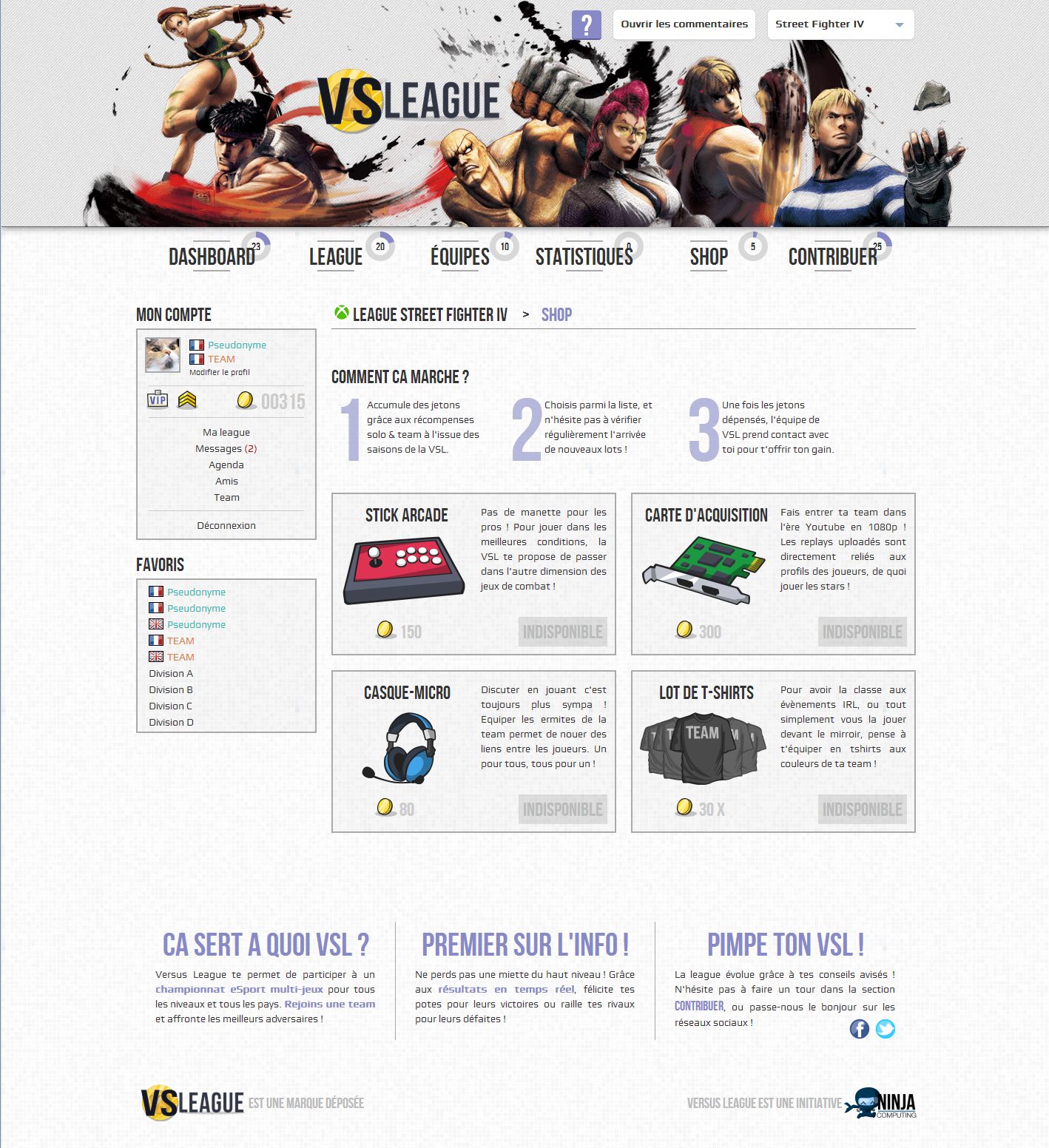 VSLeague - A first look at the VSLeague Shop