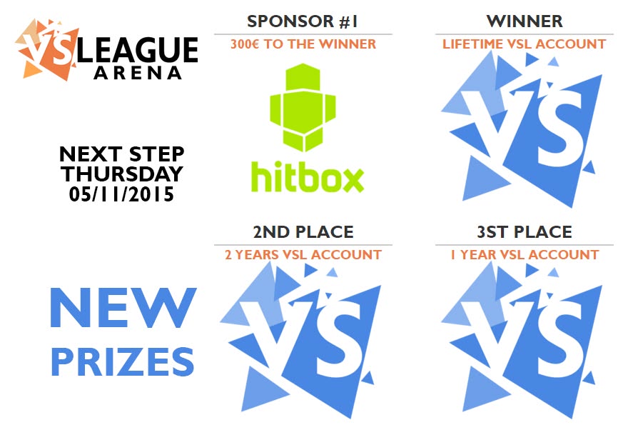 VSLeague - Lifetime subscriptions for the Arena top 3