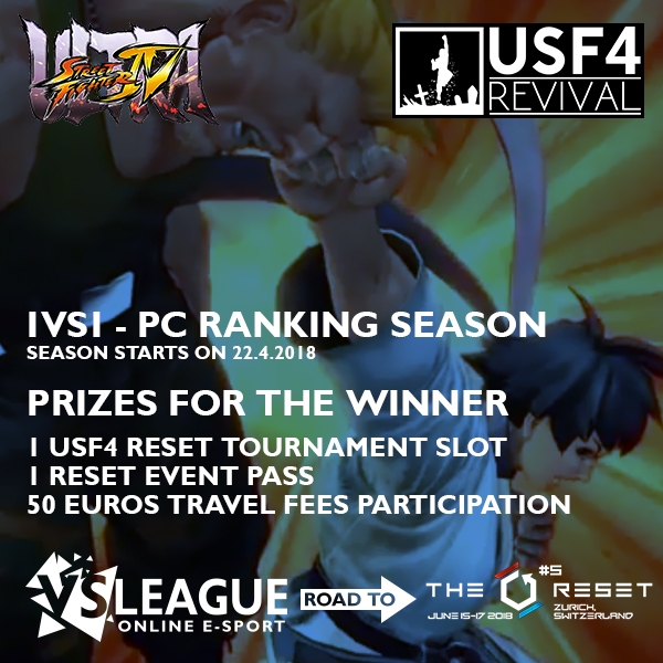 VSLeague - RANKING SEASON (1VS1 – PC) ULTRA STREET FIGHTER 4 : ROAD TO THE RESET!