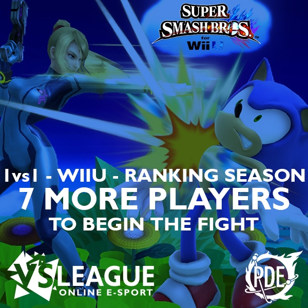 VSLeague - 7 more players to start the Super Smash Bros. For Wii U league (1vs1 - Wii U) !