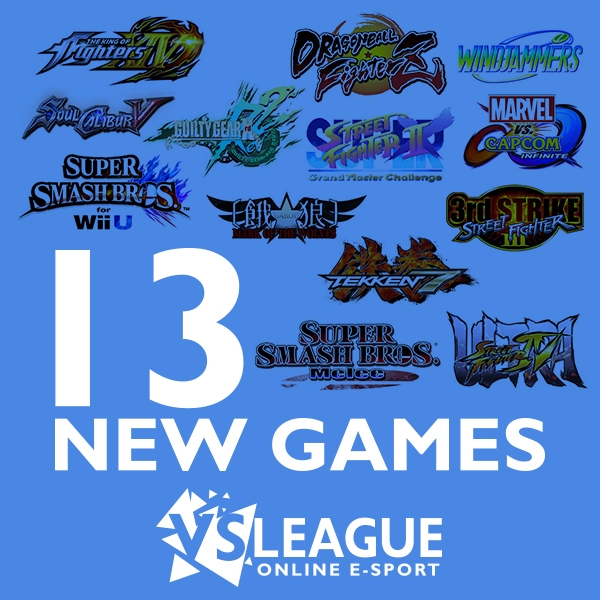 VSLeague - 13 new games on VSLeague!